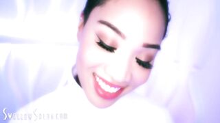 SEXY BABES GIVE POV BLOWJOBS AT THE SWALLOW SALON - COMPILATION - 5 image