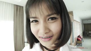 Beautiful Petite Asian Babe Creampied - 2 image