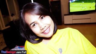 World Cup jersey Thai teen amateur homemade blowjob and cowgirl fucking - 3 image