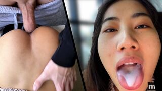 I swallow my daily dose of cum - Asian interracial sex by mvLust - 1 image
