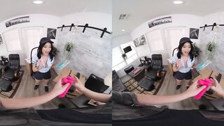 VR Conk Morning Fuck With Tiny Asian Post Girl Avery Black VR Porn - 5 image