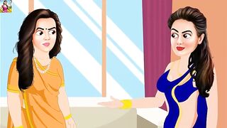 Desi Bhabhi Ki Chudai (Hindi Sex Audio) - Sexy Indian Stepmom gets Banged by horny Stepson - Animated cartoon Porn 2022 - 10 image