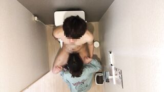 Intense SEX with her when peeing in the bathroom! - 3 image