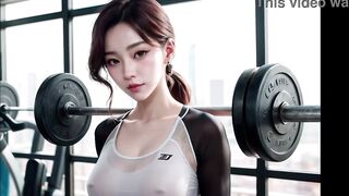 Asian MILFs at the gym (with pussy masturbation ASMR sound!) Uncensored Hentai - 7 image
