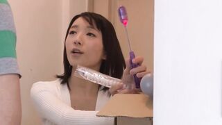High class young wife who lives in the same condominium is actually a frustrated slut. She takes the cock and sperm of the herbi - 3 image