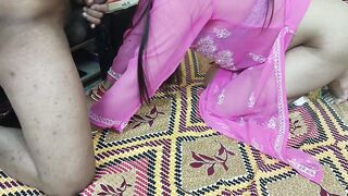 Indian beautiful husband wife celebrate special Valentine week Happy Rose day dirty talk in hindi voice saara give footjob - 11 image