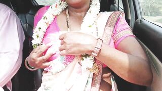 Car sex, Episode -1, part -1, telugu dirty talks, indian telugu sexy saree aunty with ranku mogudu. - 9 image