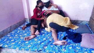 friend with friend's girlfriend in real threesome Hindi - 4 image