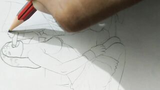 Sketch Drawing Shadi Ke Din Saas Maa Ki Chudayi - 2 image