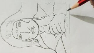 Sketch Drawing mummy ko pata kar choda - 8 image