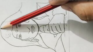 Sketch Drawing mummy ko pata kar choda - 9 image