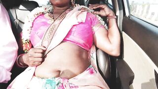 Silk aunty car sex, telugu dirty talks, Episode -1, part- 3, sexy saree telugu silk aunty with boy friend. - 13 image