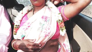 Silk aunty car sex, telugu dirty talks, Episode -1, part- 3, sexy saree telugu silk aunty with boy friend. - 2 image