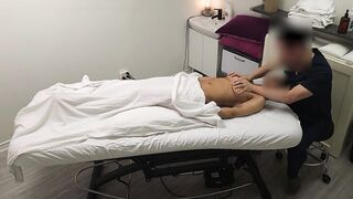 Young Indian college student gets the unforgetable first massage