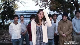 Nozomi Aso take turns fucking multiple men - 1 image