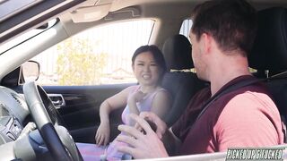 Tiny Asian Jogger Lulu Chu gets Picked Up and Fucked by a Stranger - 5 image