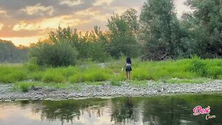 Naked Fun with Fingering Pissing Outdoor Forest with my sexy booty stepsister Part 01