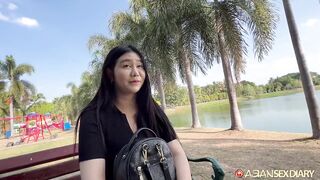 AsianSexDiary Huge Tit Asian Girl Left Leaking In CUM - 2 image