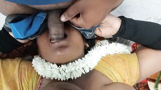 Tamil wife deep mouth fucking for her husband cock - 6 image