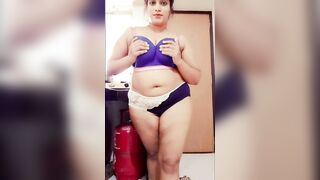 Desi Step Mom Strip Teasing Her Step Son and He Fucked Her Pussy - 4 image