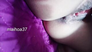 Oh my God! Vietnamese couple watching sex movies and making love - 9 image