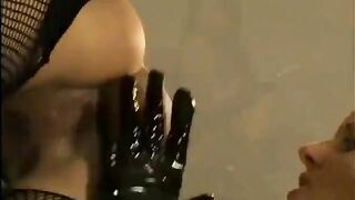 Sexy blonde sticks her tongue in Tenna Kais ass