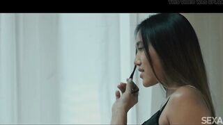 Francis X caresses the Asian beauty May Thai and fills her with hot cum