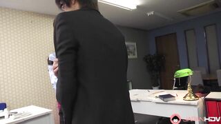 Japanese teacher Maria Ono blows a student's dick uncensored. - 11 image