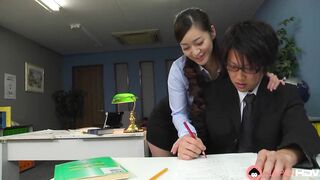 Japanese teacher Maria Ono blows a student's dick uncensored. - 5 image