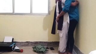 School girl left as a dog in store room by teacher