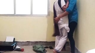 School girl left as a dog in store room by teacher