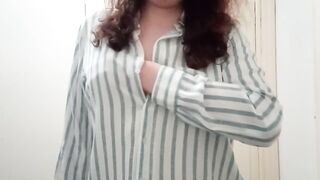 I masturbate with my tits at work