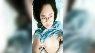 Horny Asian Beautiful Girl Masturbating - 5 image