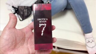 What is this toy... It feels like my breasts are being sucked and it feels good... My girlfriend is gradually starting to want a dick.