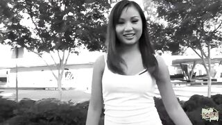 The Naughty Asian Babe Got Picked up and Then Taken Into an Intense Interracial Threesome