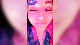 The Latin babe is outdoors and does a JOI to suck your penis, while the cars blow their horns