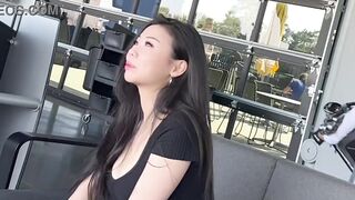 Bulge Bust Asain Hot Girl Staring