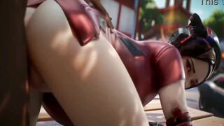 This Asian girls fuck outside "Hentai anime" - 3 image