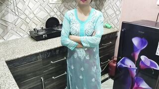 Desi Indian Big Boobs step Mom teaches her StepSon How to fuck in kitchen ( Hindi Audio ) - 2 image