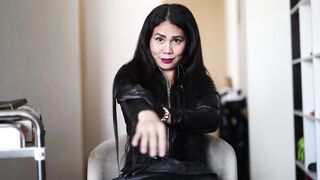 Leather Glove Fetish Asmr