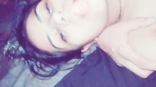 Horny wife give hard sex with husband friend