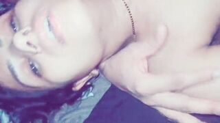 Horny wife give hard sex with husband friend