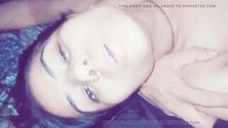 Horny wife give hard sex with husband friend