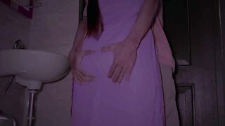 Hot Housewife Sex Video, Fucking My Girlfriend in toilet room