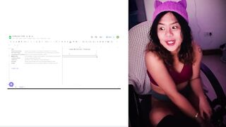 DERPIXON PARTY GAMES HENTAI REVIEW REACTION RATING - ExotiqFox Solo Gooner Girl Masturbation