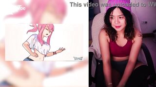 DERPIXON PARTY GAMES HENTAI REVIEW REACTION RATING - ExotiqFox Solo Gooner Girl Masturbation