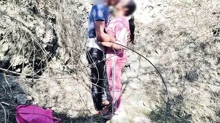 Indian Desi inocent School Girl Wet Pussy outdoor jungle Sex - 3 image