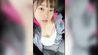 I parked my car in a field with few people and was alone