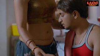 Indian Desi beautiful bhabhi seduced her young boy maid and fucked in bathroom real Hindi hardcore sex video - 1 image
