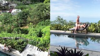 REAL Outdoors Public SEX with multiple angles and FACIAL CUMSHOT